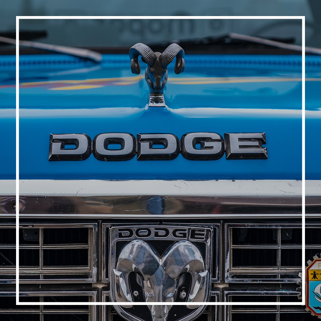 Front of a Dodge car