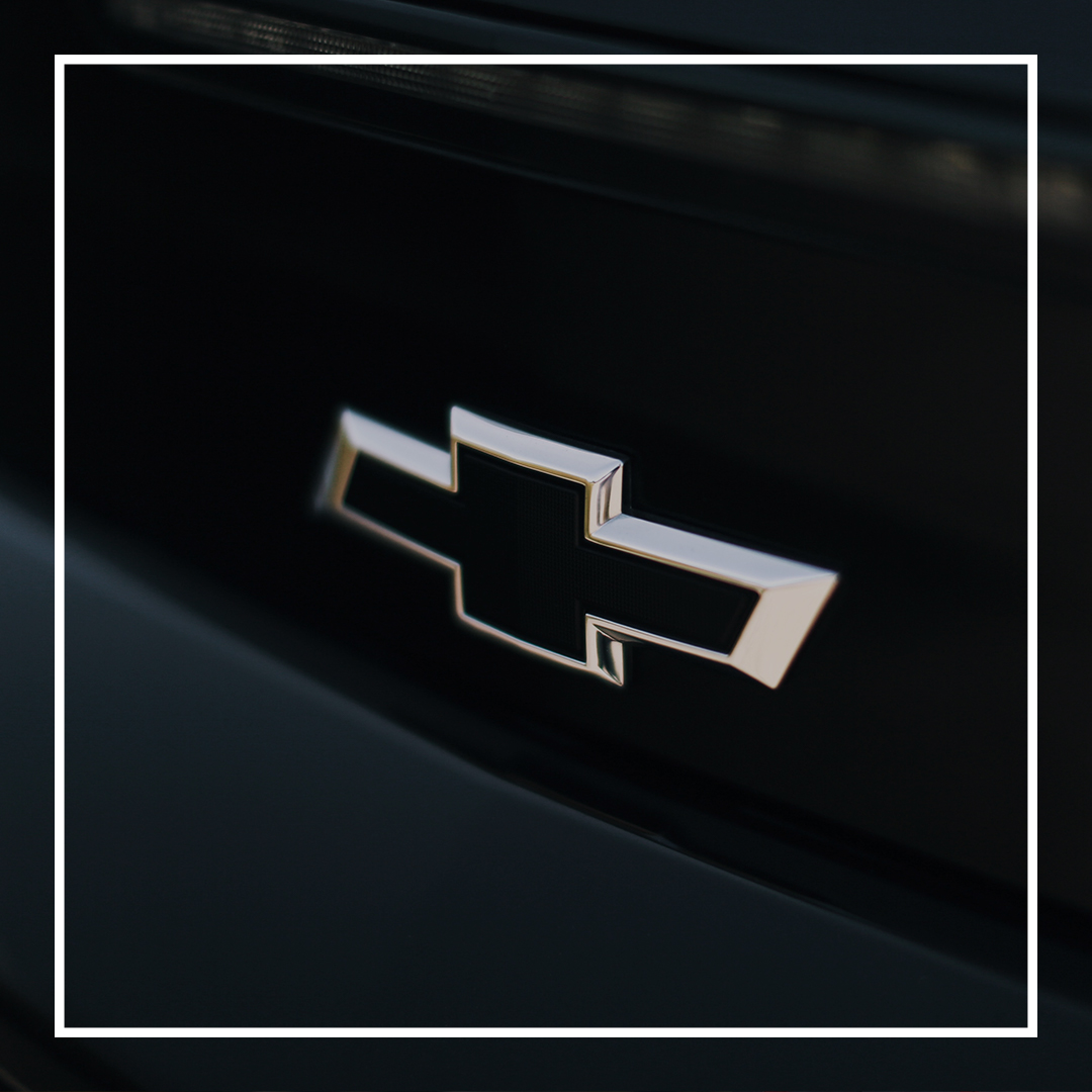 Chevrolet symbol on the front of a car